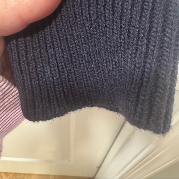 Gyles & George London Flowerpot Sweater Medium Navy Blue Wool Rowing Blazers - Picture 7 of 10